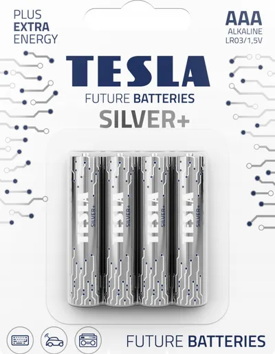 Bateri alkaline Tesla BLACK+ R6 AA, 1.5V, paketim 4 copë - 3