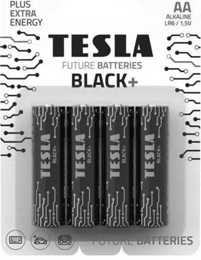 Bateri alkaline Tesla BLACK+ R6 AA, 1.5V, paketim 4 copë - 5