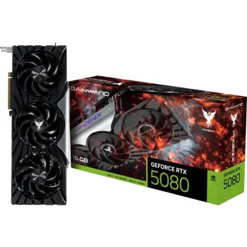 Kartelë grafike Gainward RTX 5080 Phoenix V1 16GB GDDR7, 3 fan, e zezë
