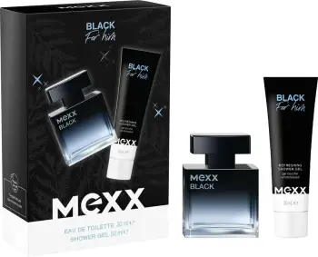 Set Eau de Toilette për meshkuj Mexx Black For Him 30ml + xhel dushi 50ml