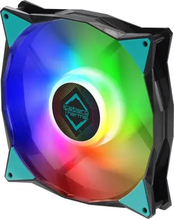 Ftohës Iceberg IceGALE ARGB, 140 mm, i zi