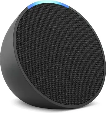 Altoparlant Amazon Echo Pop, Alexa, rrumbullakët, 4.95 cm, anthracite