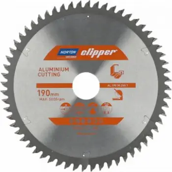 Disk prerës Norton Clipper, 216mm x 30mm x 80oz, i argjendtë