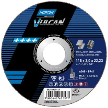 Disk prerës NORTON Flex VULCAN A 41 66252925434, 80m/s