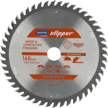 Teh prerës Norton Clipper WF, 160 mm, 20 mm qendër, 48 dhëmbë ATB