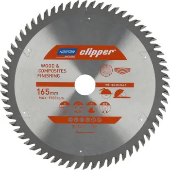 Disu prerës Norton, 165mm x 20mm x 64z