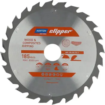 Teh rrethor Norton Clipper, 185 mm x 30 mm x 24 dhëmbë, ATB