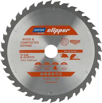 Sharrë rrethore Norton Clipper N70184608063, 235x30mm, 36 dhëmbë