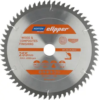 Disk sharre Norton Clipper, 255mm, 30mm