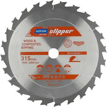 Teh sharre Norton Clipper 315 × 30 mm, 24 dhëmbë ATB