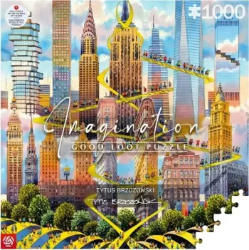 Puzzle Cenega Publishing Good Loot Imagination, 1000 elemente, Tytus Brzozowski, Multikolor