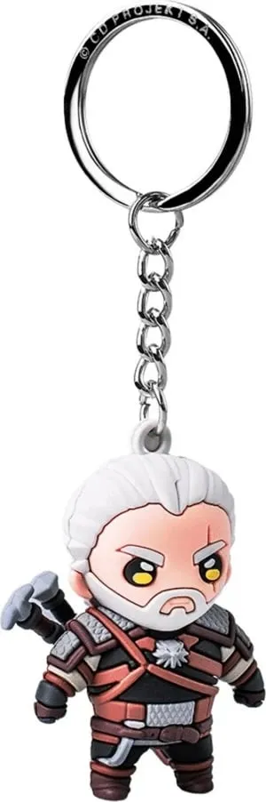 Keychain Cenega Publishing Geralt of Rivia, 3D, Vinyl - 2