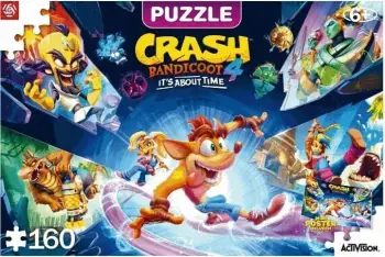 Puzzle për fëmijë Good Loot Crash Bandicoot 4, 160 pjesë, shumëngjyrëshe