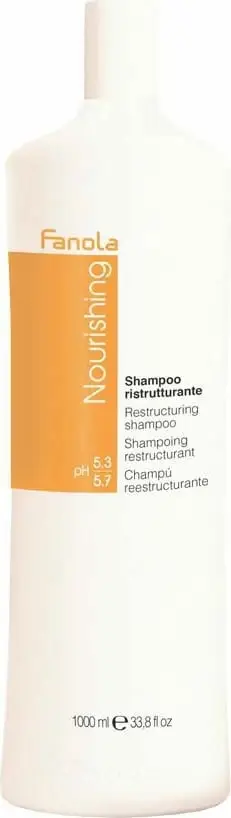 Shampo flokësh Fanola Nourishing Restructuring, për flokë të thatë dhe të brishtë, 1000ml