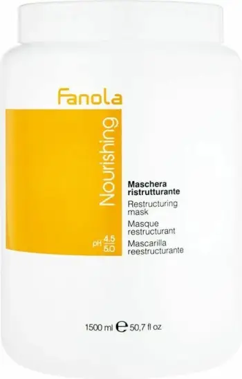 Maskë rigjeneruese flokësh Fanola Nourishing Restructuring, 1500ml, për flokë të thatë dhe të dëmtuar
