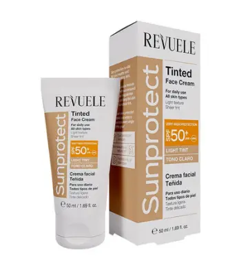 Krem për fytyrë Revuele Sunprotect SPF 50+, Light Tint, 50 ml