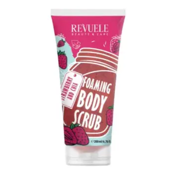 Skrab për trup Revuele Foaming Body Scrub, Strawberry and Chia, 200ml