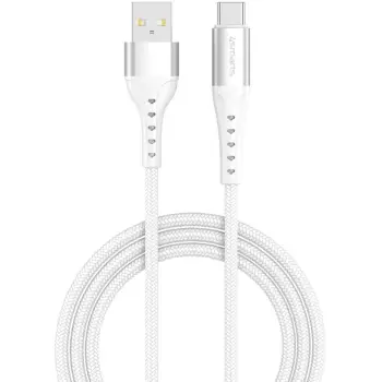 Kabllo USB 4smarts USB-A to USB-C Cable PrimeCord 18W / 1.5m – Bardhë