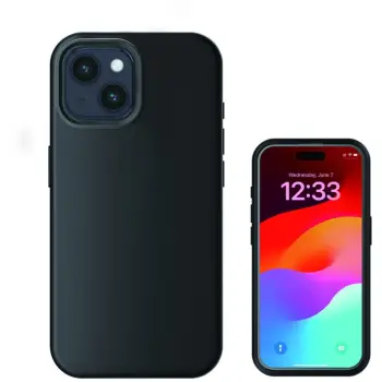 Aksesorë për telefon 4smarts / Silicone Case / Apple iPhone 15 Plus – Zezë