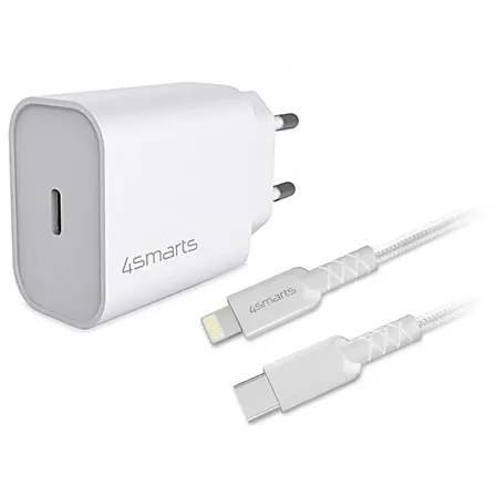 Adapter 4smarts / Fast Charging Set / 20W / 1.5m Lightning Cable / iPhone - 1