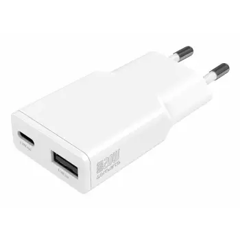 Karikues 4smarts / PDPlug Duos Slim Charger / 20W / GaN / USB-C + USB-A – Bardhë