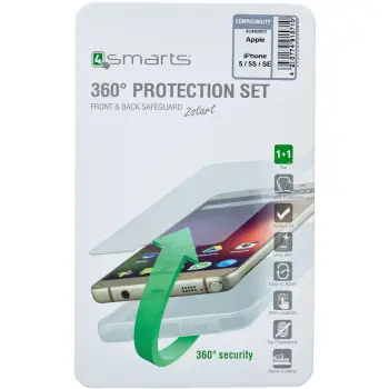 Aksesorë për telefon 4smarts 360° Protection Set for Apple iPhone 7 / 8 / SE (2nd Gen) – Transparente
