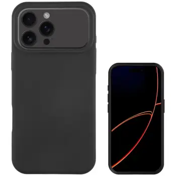 Aksesorë për telefon 4smarts Silicone Case Cupertino for Apple iPhone 17 Pro – Zezë