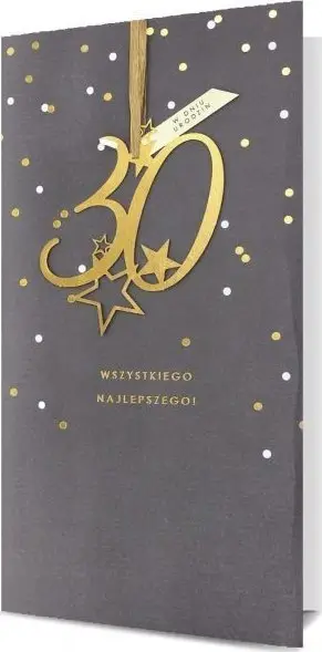 Kartolinë urimi Pan Dragon HM-100 30th Birthday, me zarfe, gri