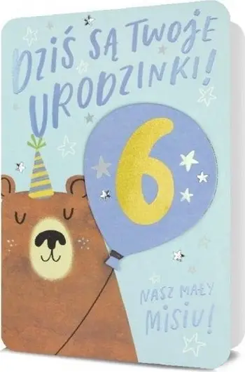 Kartolinë ditëlindjeje Pan Dragon B6, numra të ndërrojshëm, me zarf