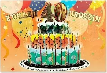 Kartolinë urimi Pan Dragon B6 Birthday 40, me zarf, shumëngjyrëshe