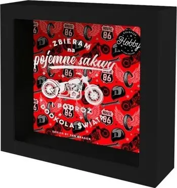 Kase kursimi Pan Dragon Piggy Bank Home Motorcycle, dekor motoçikletë, shumëngjyrëshe
