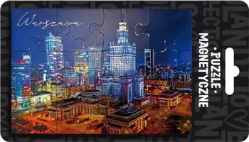Magnet dekorativ Pan Dragon Warsaw ILP-MAG-PUZZ-WAR-01, formë puzzle, shumëngjyrësh