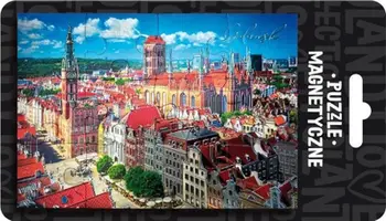 Magnet dekorativ Pan Dragon Gdańsk, formë puzzle, shumëngjyrësh