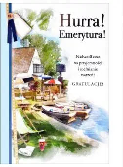 Kartolinë urimi Pan Dragon Retirement B6, për pensionim, shumëngjyrëshe