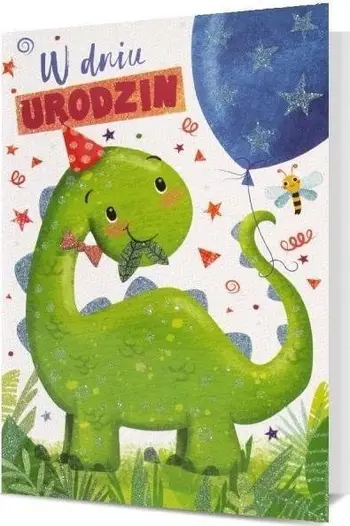 Kartolinë ditëlindjeje Pan Dragon, me zarf, shumëngjyrëshe