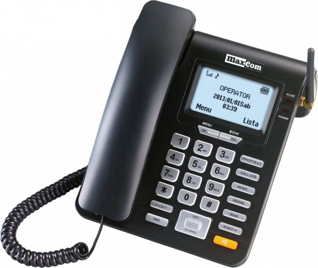 Telefon fiks Maxcom MM 28D Black Landline, i zi - 1