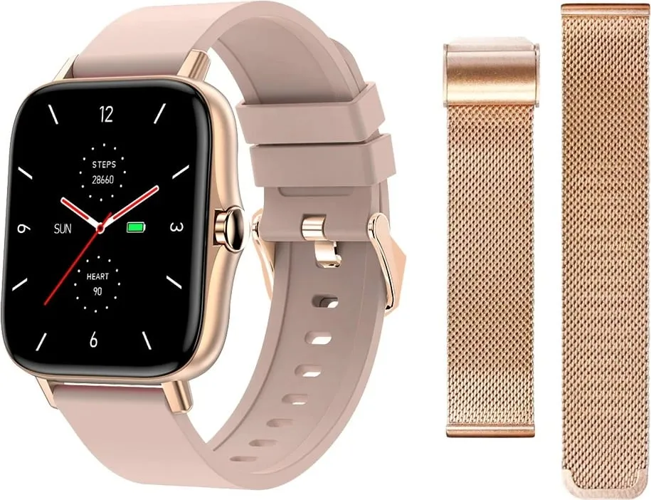 Smartwatch Maxcom Fit FW55 Aurum Pro, 1.7", monitorim shëndeti, beige - 3