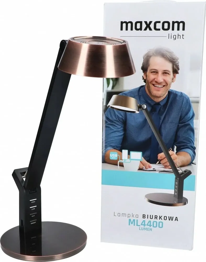 Llambë tavoline Maxcom, e zezë - 2