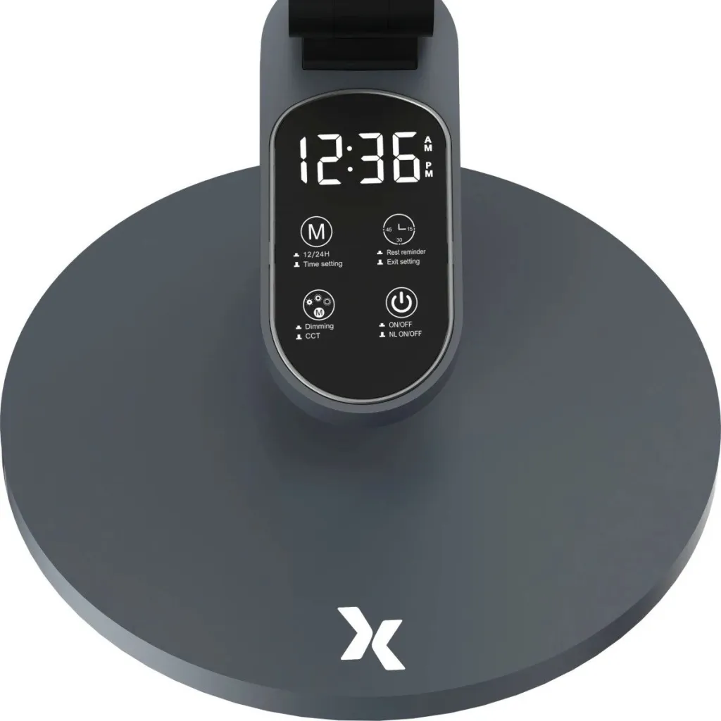 Lampë tavoline Maxcom MAXCOMML5100GR, LED, me timer, gri - 4