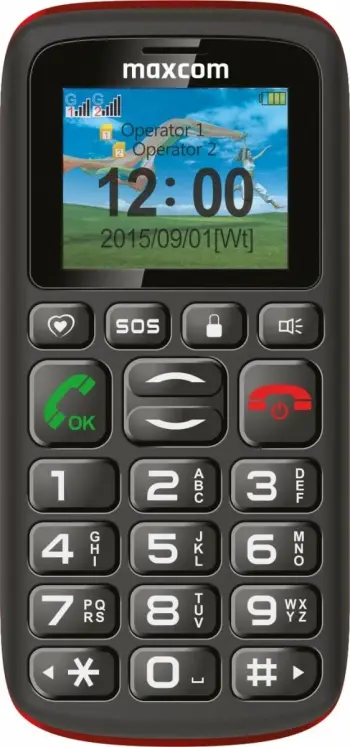 Telefoni MAXCOM Comfort MM428 L, dysim, buton SOS, i zi