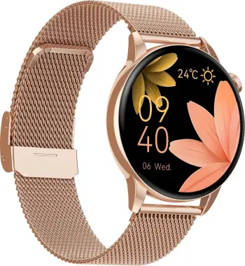 Smartwatch për gra Calls Sms Polish, Bluetooth, monitorim njoftimesh, rozë