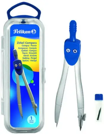 Busull vizatimi Herlitz Small, me etui plastik, me minë rezervë, gri
