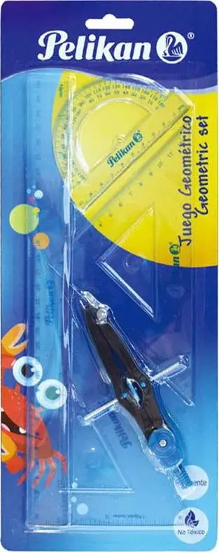 Set pajisjesh matëse për shkollë Herlitz ZEST SCHOOL GEOM PLAST 5EL, 5 elemente