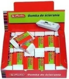 Gomë fshirëse Herlitz Mouse, set 36 copë, e bardhë