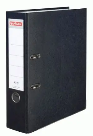 Dosje Herlitz Lever Binder, A4, 80 mm, e zezë