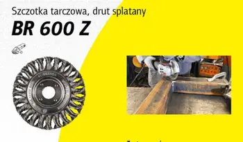 Furçë rrotulluese teli Klingspor BR600Z, 125mm, tel inoksi i përdredhur, M14