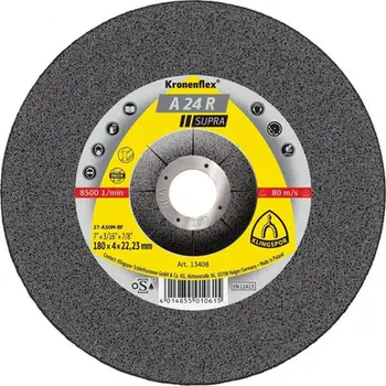 Disk prerës për metal Klingspor, A24R SUPRA, 125 x 2.5 x 22 mm