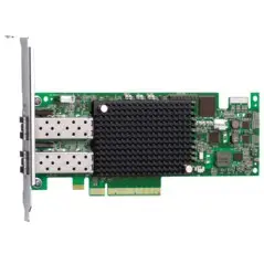 Kartë rrjeti Broadcom LPe16002B, PCI Express, 16Gb FC, 2 porta, e zezë/gjelbër/gri