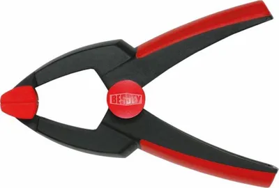Kapëse me sustë Bessey Clippix, 25x30mm, plastike, e kuqe - 1