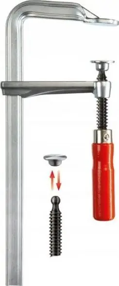 Shtrëngues metalik Bessey GZ 500/120mm, çelik, dorezë druri